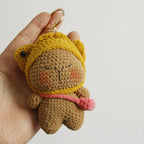 Cute Crochet Animal Doll Keychain Sheep Puppy Bag Charm