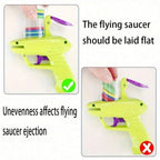 Foam Disc Launcher Flying Disc Handheld Shooter Toy for Kids
