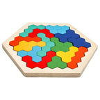 Wooden Tangram Russian Blocks Puzzle for STEM Learning and Creative Play