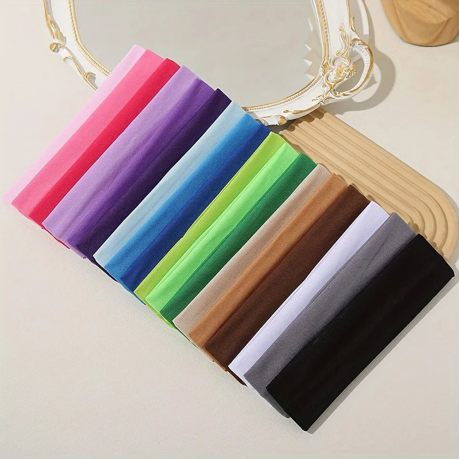 Elastic Knitted Sports Headband for Women – Soft Stretch Hair Band