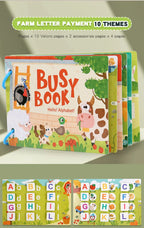 Montessori Busy Book for Kids Interactive Learning Activity Book