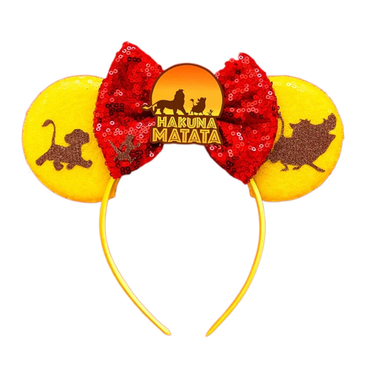 Mouse Ears Sequin Bow Cosplay Headband for Women & Adults