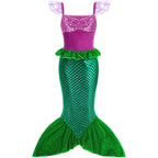 Kids Little Mermaid Ariel Princess Costume Dress – Cosplay Party Outfit