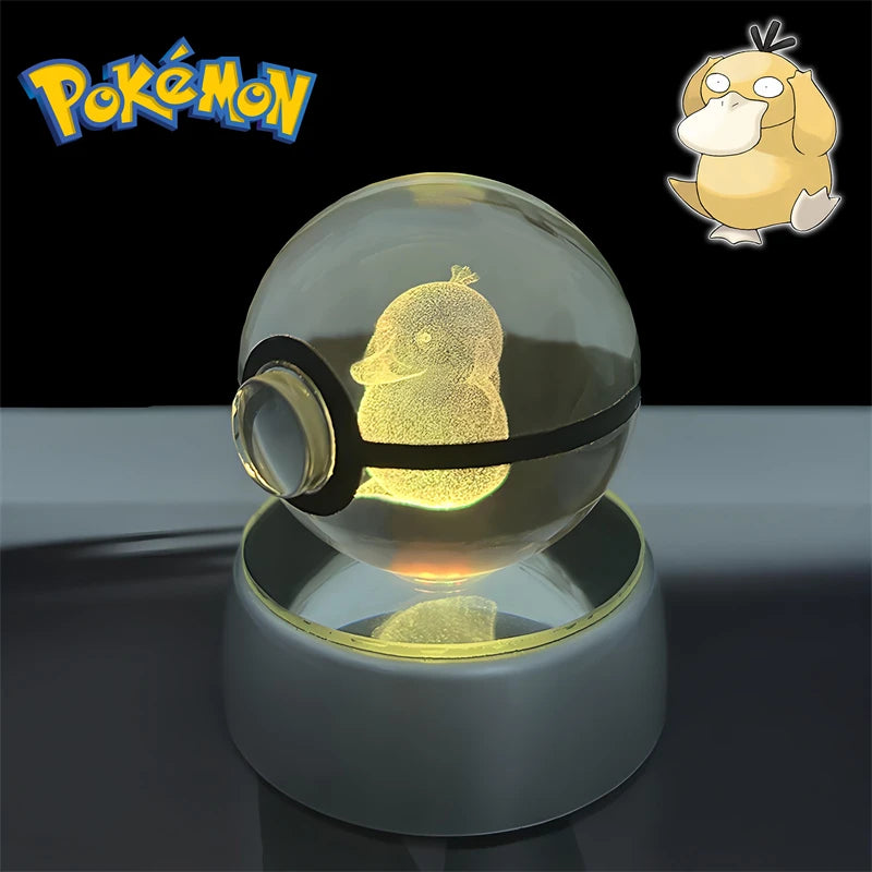Pokémon 3D Crystal Poké Ball LED Night Light Collectible Figure