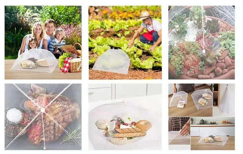 Foldable Pop-Up Food Mesh Cover – Reusable Fly & Insect Protection Food Tent