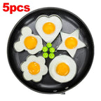 Stainless Steel Heart Fried Egg Mold for Pancakes and Omelettes