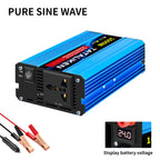 3000W DC 12V to AC 220V 50hz Pure Sine Wave Inverter Power Inverter Charger  Adapter Universal Socket
