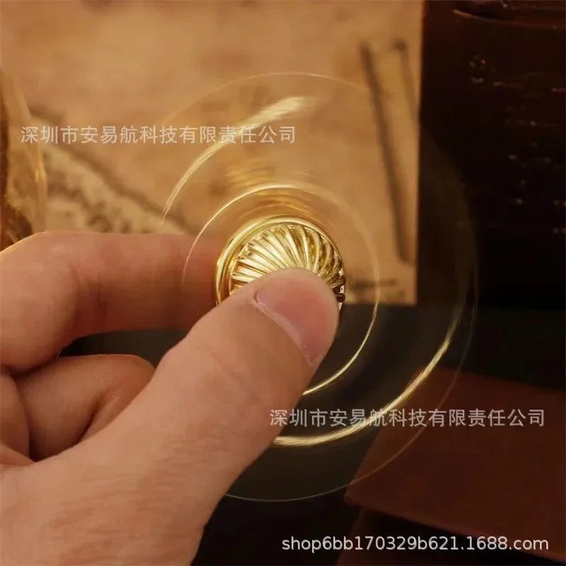 Golden Snitch-Inspired Metal Fidget Spinner Stress Relief Toy