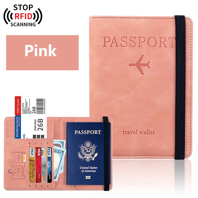 Travel Passport Holder Wallet for Men & Women