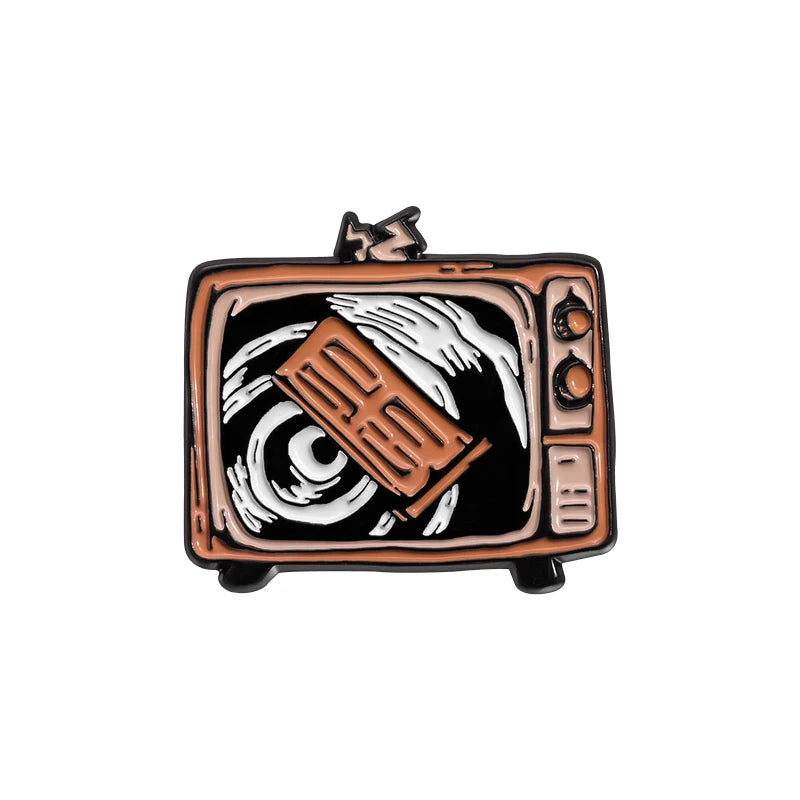 Halloween Horror Movie Collection Enamel Pin Thrilling Mask Film Figure Brooches Lapel Badge Punk Jewelry Gifts For Kids Friends