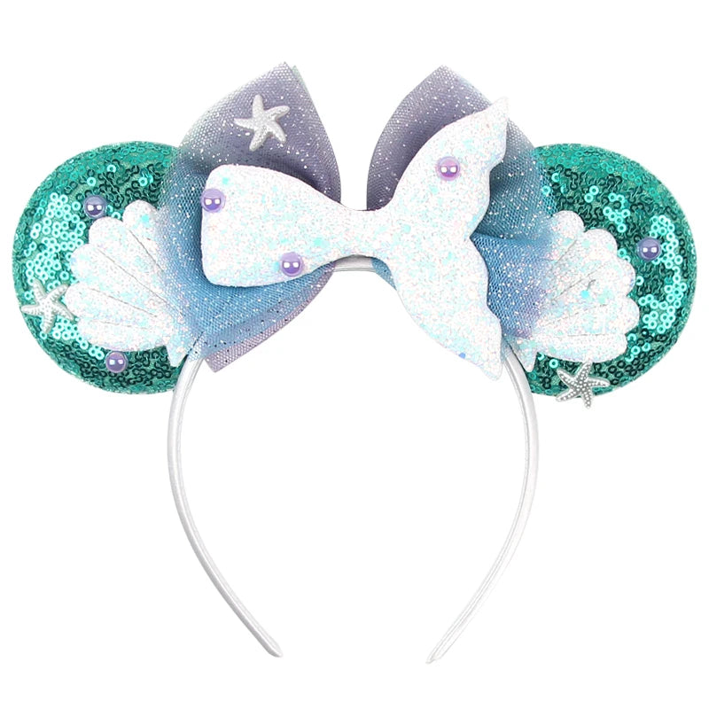 Sequin Mouse Ears Bow Headband for Women & Girls