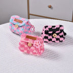 Cute Crochet Mini Coin Bag Keychain Storage Charm