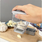 Manual Garlic Press Grinder – Multifunction Garlic Crusher, Cutter & Peeler Kitchen Tool