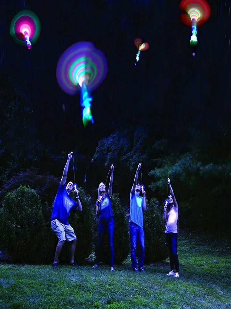 LED Flying Rocket Helicopter Toy
