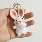 Funny Sheep Crochet Keychain Cute Animal Bag Charm