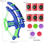Slingshot Target Sticky Ball Bow Target Montessori Educational Toy Arrow Set Throw Sport Outdoor Fidget Game
