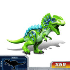 Jurassic Raptor Building Blocks Mini Dinosaur Construction Toy Set