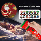 Kids Projector Flashlight Toy Early Education Cognitive Lighting Cartoon Xmas Pattern Fun Projector Children Boy Girl Gift