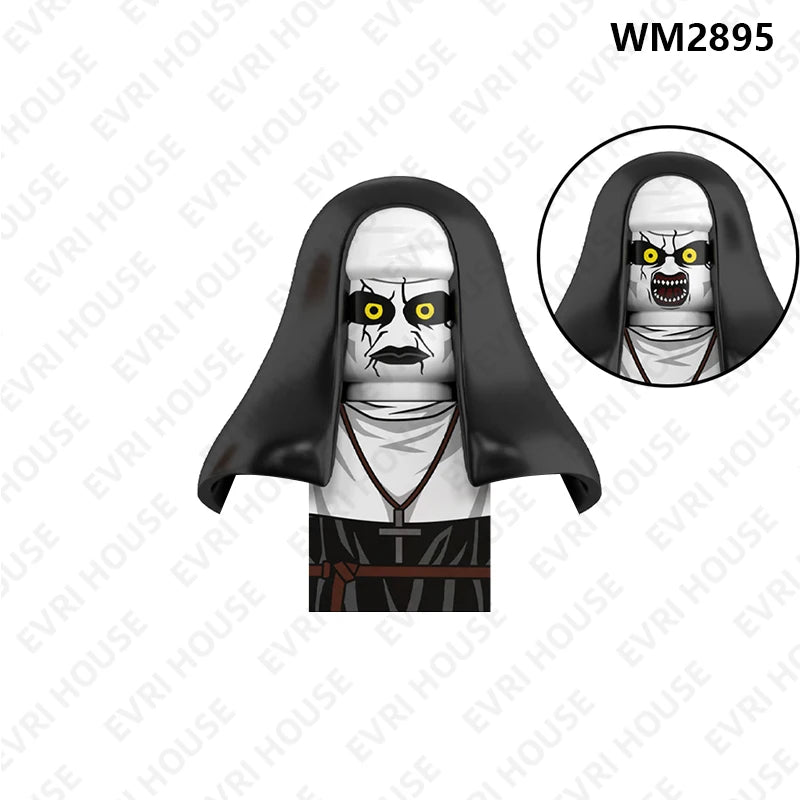 Horror Movie Mini Action Figures Bricks Building Blocks Accessory Toys For Children WM6205