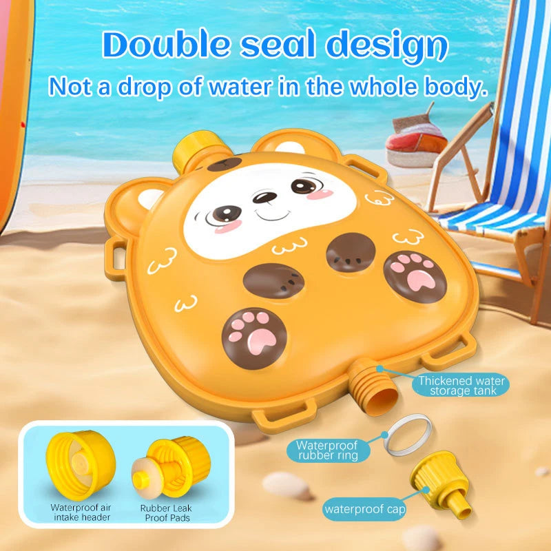 Cartoon Backpack Water Gun for Kids Summer Outdoor Water Play Toy