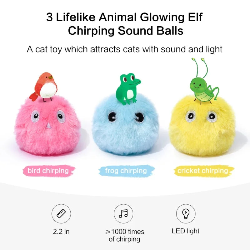 Interactive Electric Cat Ball Toy for Indoor Cats and Kittens