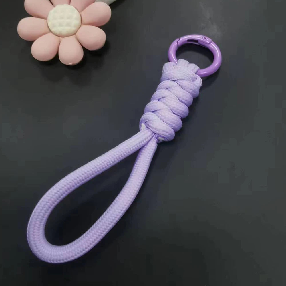 Paracord Braided Keychain Wrist Lanyard for Outdoor Everyday Carry