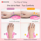 EXCO Ergonomic Silicone Mouse Wrist Rest Support Pad Cat Paw Hand Cushion Soft for Office Computer Laptop Gaming Pain Relief