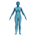 Movie Avatar Cosplay Costume Jake Sully Neytiri Polyester Zentai Party Jumpsuit Tail Halloween Costume Women Girls Asian Size