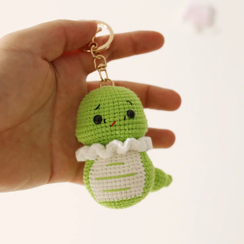 Cute Puppy Crochet Keychain Handmade Dog Bag Charm