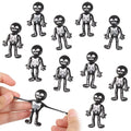 12-36 Pcs Halloween Stretchable TPR Little Black Halloween Ghost Festival Tricky Funny Party Gift Decoration Carnival Gift