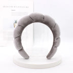 Velvet Sponge Spa Headband for Face Washing & Skincare