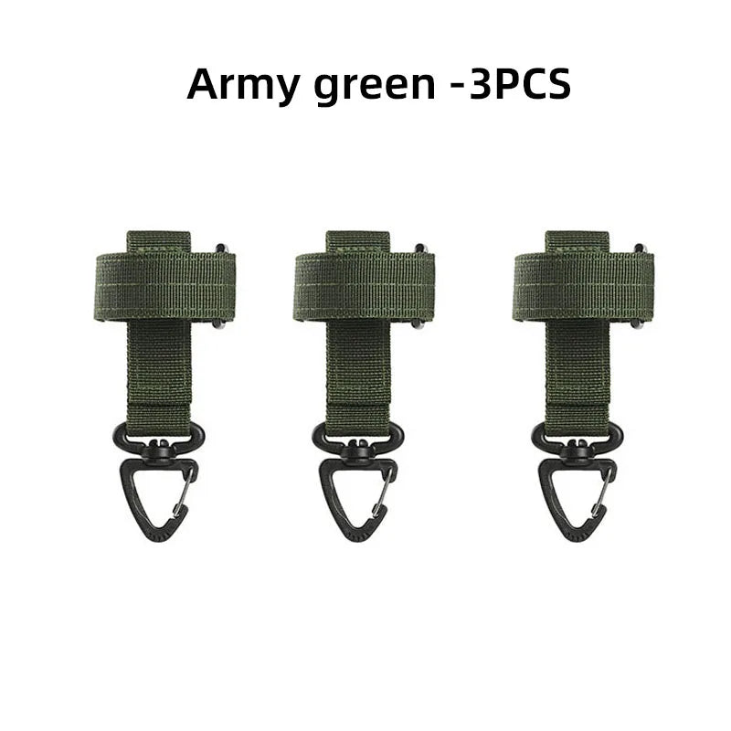 Tactical MOLLE Keychain Gear Clip Belt Holder for Outdoor EDC