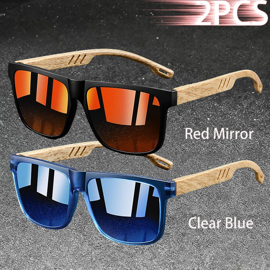 Vintage Square Polarized UV400 Sunglasses for Men & Women