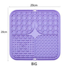 Pet Dog Cat Licking Pad Licking Pad Anti Choking Slow Food Utensils Slow Food Bowl Licking Plate Pet Cat Yogurt Meal Mat