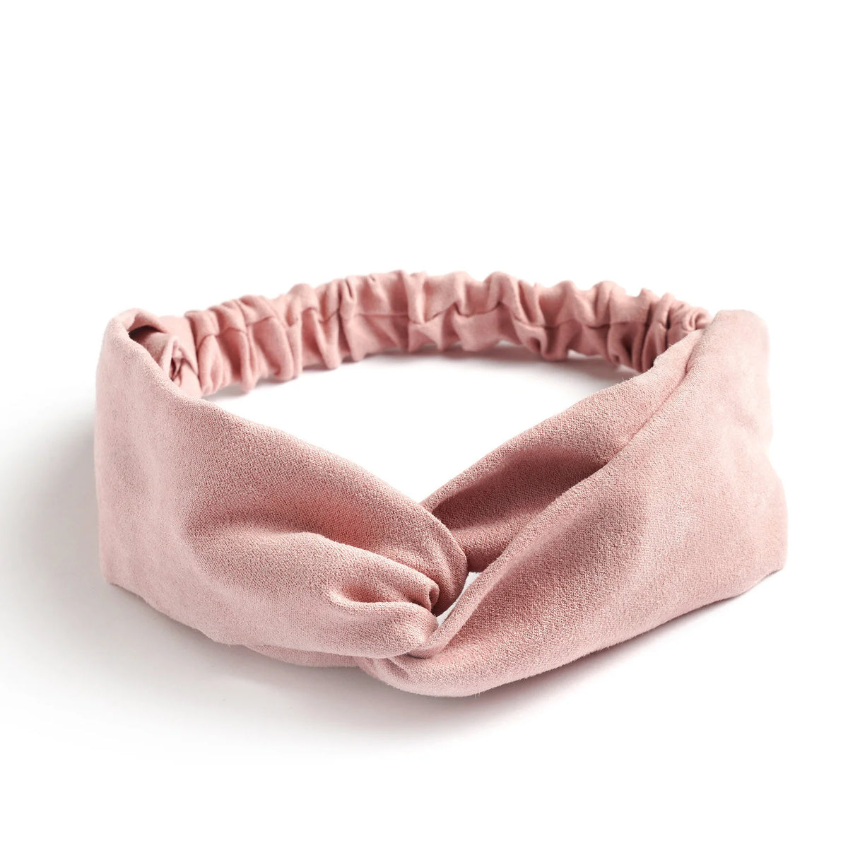 Cross Turban Twist Knot Boho Suede Headband for Women