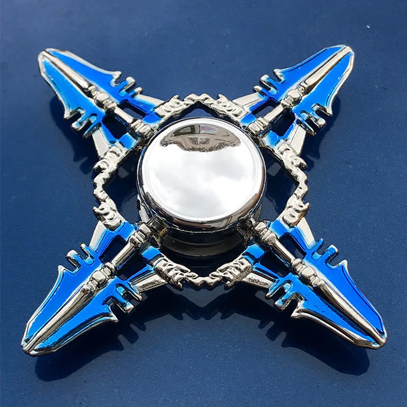 Anime Metal Fidget Spinner Zinc Alloy Silent Stress Relief Toy
