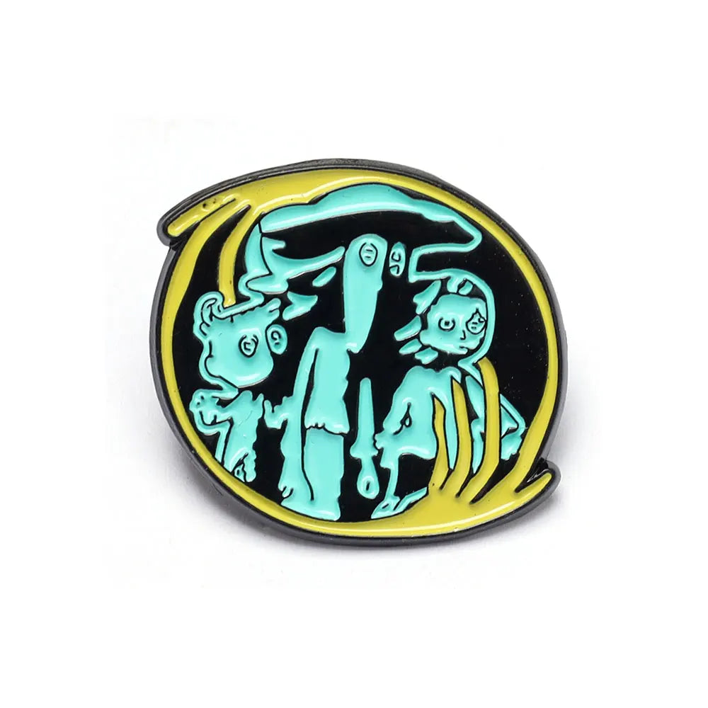 Horror Animated Films Doll Enamel Pins Cartoon Character Role Brooch Lapel Badge Punk Halloween Jewelry Gift for Friend
