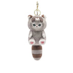 Long Tail Cat Plush Keychain Cute Animal Bag Charm