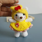 Cute Crochet Animal Doll Keychain Sheep Puppy Bag Charm