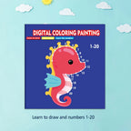 Kids Line Drawing & Number Learning Doodle Activity Book