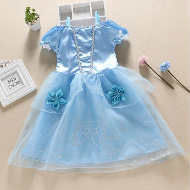 Girls Princess Costume Dress – Cinderella, Snow White & Rapunzel Outfit
