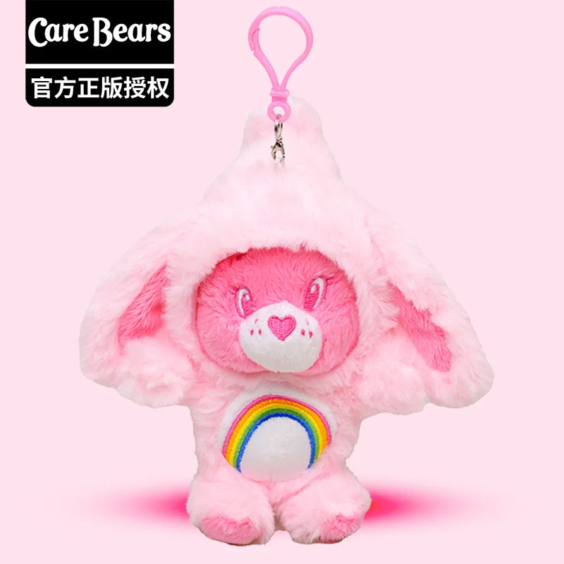 Care Bears Rabbit Hat Plush Keychain Rainbow Bear Bag Charm Gift