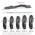 Leather Orthopedic Insole Orthotic Arch Support Instep Flat Foot Shoe Pad PU Latex Antibacterial Active Carbon Foot Care Unisex