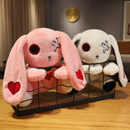 Spooky Gothic Bunny Stuffed Crazy Rabbit Plush Toys, Spooky Gothic Bunny Stuffed Animal Cute Horror Dreadful Bunny Doll, For Hal