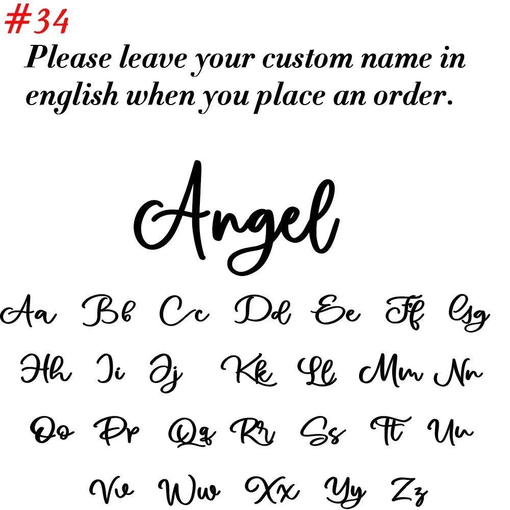 Personalised Name Necklace Custom Stainless Steel Name Jewelry Birthday Gift for Her Bridesmaid Mother's Day Gifts