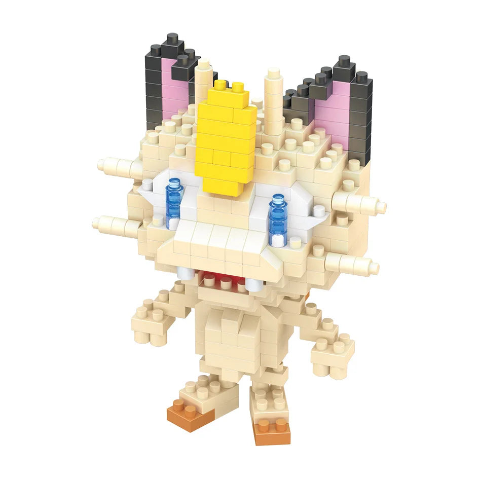 Pokemon Building Blocks Small Cartoon Mini Block Pikachu Charizard Eevee Mewtwo Anime Assemble Action Model Dolls Boys Toys