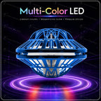 Magic Flying Helicopter Spinner Fingertip Upgrade Flight Gyro Fly Orb Hover Ball Mini Drone LED Light Luminous Toy Kids Gift Fun