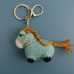 Funny Zebra Crochet Keychain Sheep Animal Bag Charm