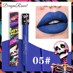 Waterproof and Easy To Color Halloween Makeup Sexy Red Vampire Liquid Lipstick Matte White Black Lip Gloss Facial Body Painting