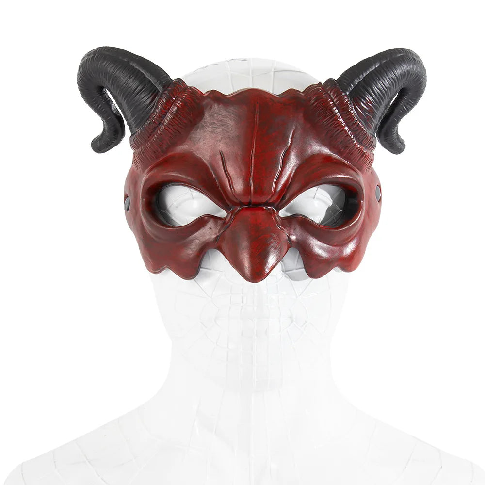 Upgraded RP Devil Half-Face Mask, Carnival and Halloween Party Costume and Props for Holiday Atmosphere Fortnite
